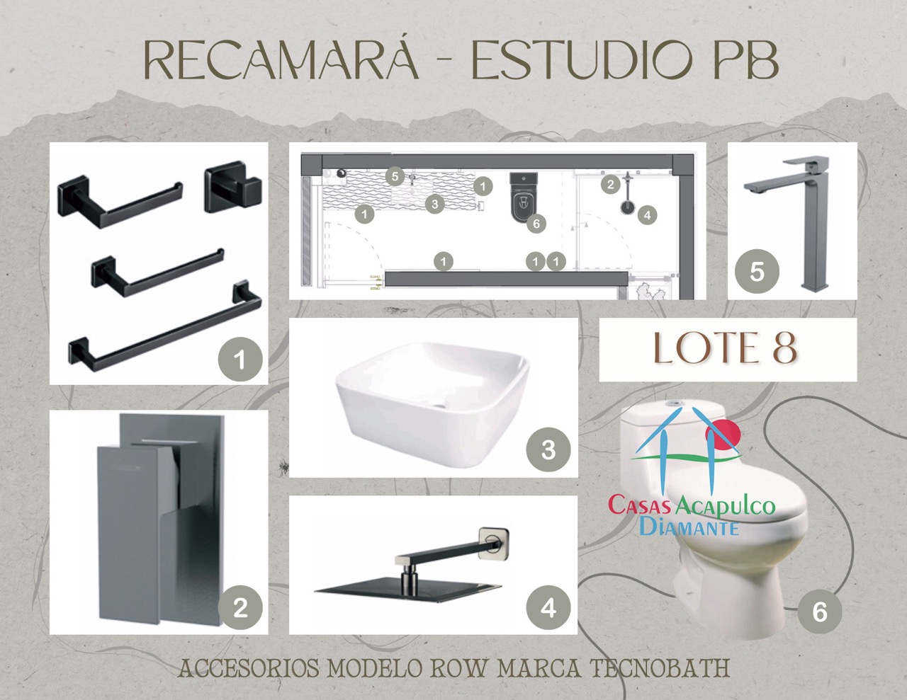 Paradiso Residences Ensueño 8 - Modelo accesorios baños 5